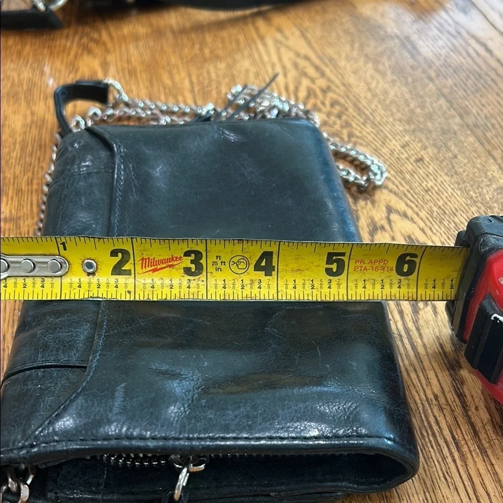 Botkier New York Black Leather Chain Wallet/Crossbody Bag